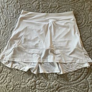 White golf or tennis skirt